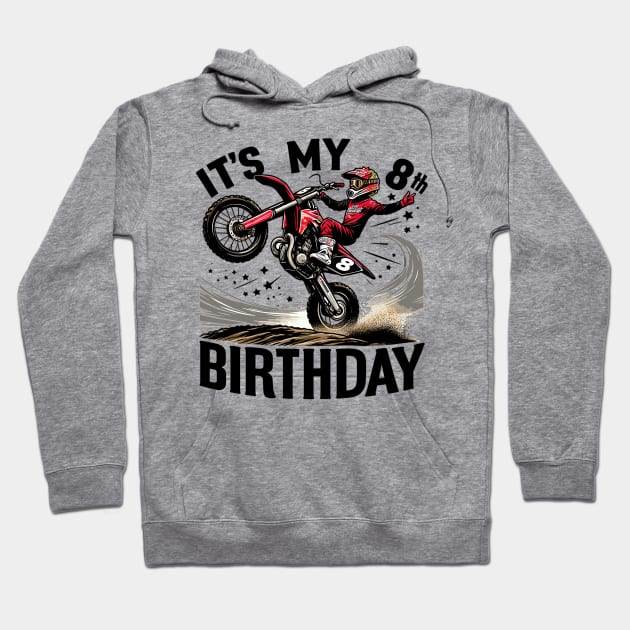 8th Birthday Hoodie by Vehicles-Art